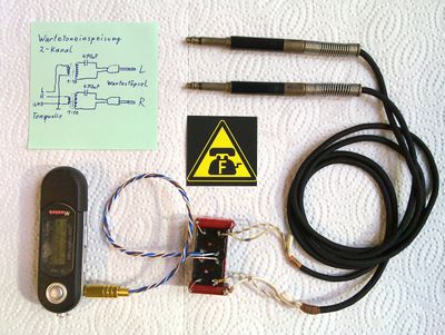 Prototype of audio input circuit.
